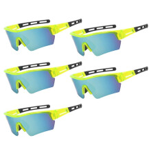 5pcs Outdoor Windproof and Dustproof Sports Glasses Cycling Sunglasses Unisex Fashion Colored Sunglasses C