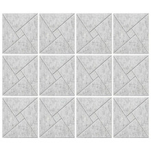 12 Stück Akustikplatten mit Selbstklebender Oberfläche, 12 X 12 X 0,4 Zoll Schallschutzschaumplatten, Schallabsorbierende Fliesen für Wände, Grau