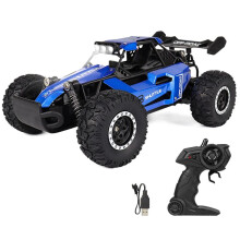 Voiture RC 1:16 2WD avec Lumière LED 2,4 G 20 /H Haute Vitesse Tout-Terrain Escalade Télécommande Voiture Jouet Cadeaux Bleu