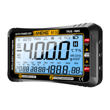 ANENG 613 3-in-1 Digitalmultimeter mit Kalender, Temperatur & Luftfeuchtigkeit, 4000 Zählungen, 135x74,5x23 mm Schwarz/Rot