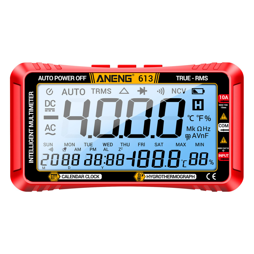 Aneng 613 Digital Multimeter 4000 Counts Ac/Dc Voltage Resistance Measurement 4151390854066