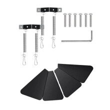 Squirrel Proof Bird Feeder Baffel Guard Ekorrklaff FåGelmatare med Anti-StöLdrotation HäNgande FåGelmatare Combo