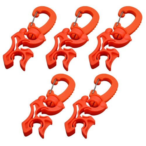 Diving Spare Second-Stage Quick Release Buckle BCD Breathing Regulator Pipe Clamp Low-Pressure Pipe Clamp Hose Hook A 1