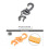 Diving Spare Second-Stage Quick Release Buckle BCD Breathing Regulator Pipe Clamp Low-Pressure Pipe Clamp Hose Hook E 4