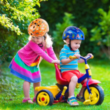 Leuke Kinder Fietshelm Jongens Meisjes Verstelbare Veiligheid Comfort Helmen voor Multi Sport Cyclus Schaatsen Oranje Dinosaur World