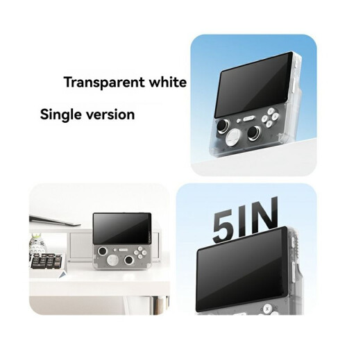 E5Plus Handheld Video Game Console 5inch HD Retro Game Console 6000mAh Video Handheld Game Console WIth128G Card