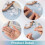 60 Pcs Self Adhesive Ceiling Hooks, Clear Sticky Hooks for Hanging, Removable Sticker Hooks, No Drill Ceiling Hook 4