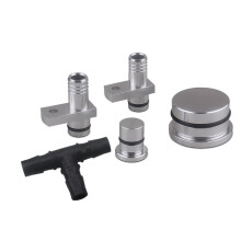 PCV-Umleitungs- und Resonator-Kit für 2004-2010 Duramax  6,6 L, Silberfarben