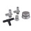 PCV Reroute & Resonator Kit for 2004-2010 Duramax  6.6L Silvery 1