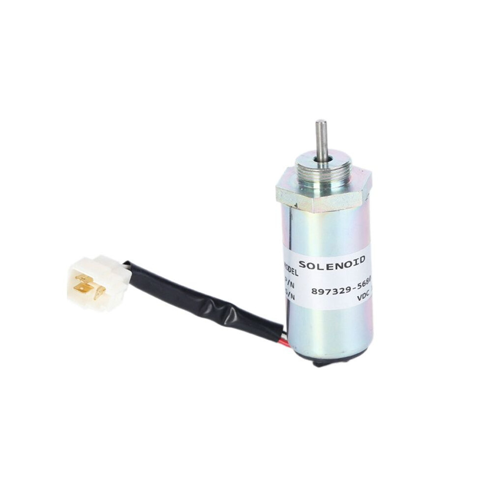 Excavator Flameout Solenoid Valve 12V 897329-5680 8973295680 For Kobe 70 75 Fuel Stop Solenoid Valve 6032767409806