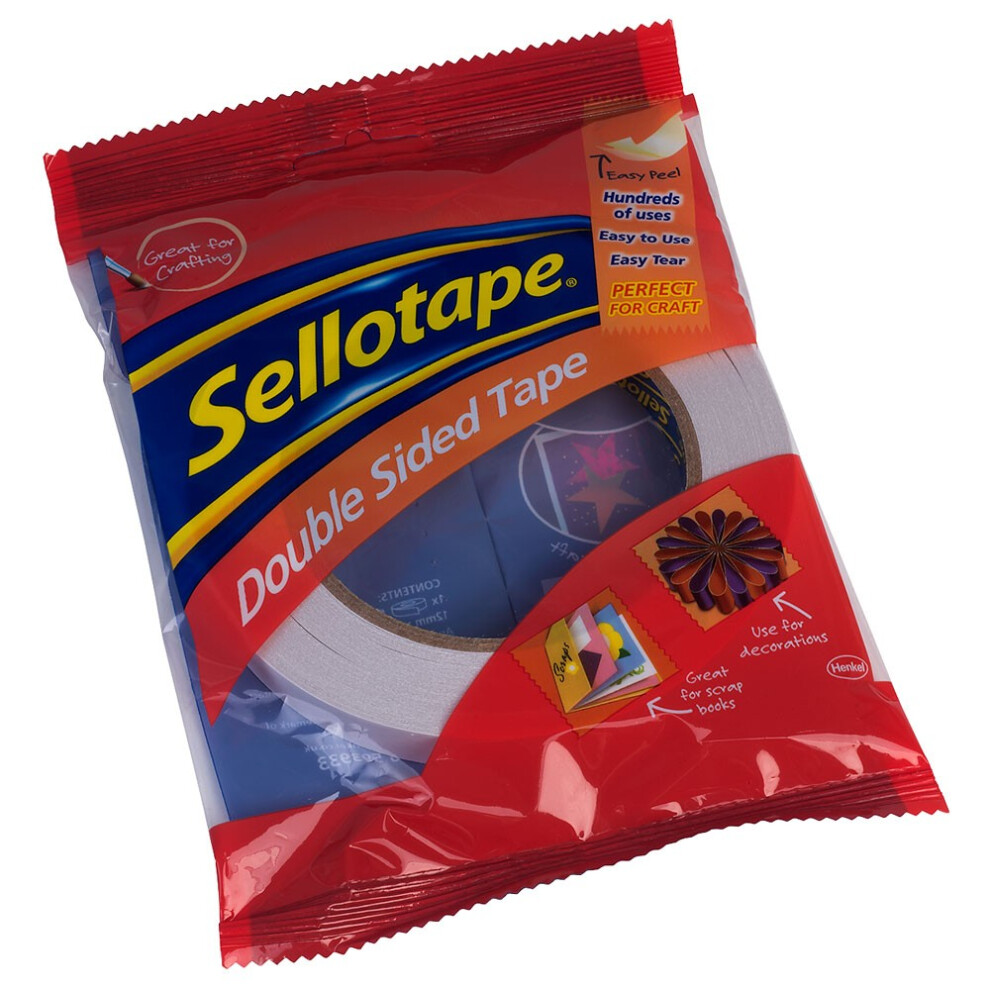 Sellotape Double-Sided Tape (Pack Of 6) 5063852670840