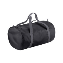 (One Size, Black) BagBase Packaway Barrel Bag