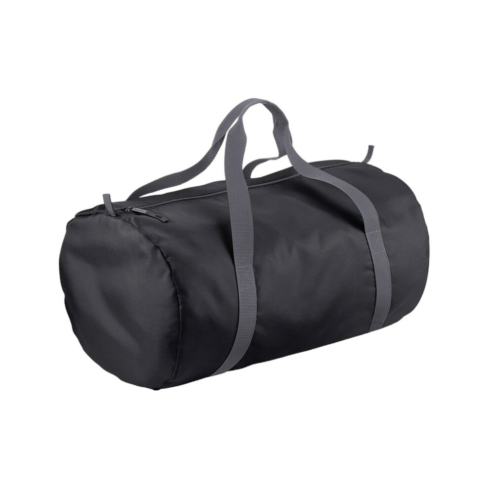 Bagbase (One Size, ) Packaway Barrel Bag Black