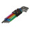 Bahco Bahco C1997lm/9p Metric Long Ball End Coloured Hex L-key Set, 9 Piece 1