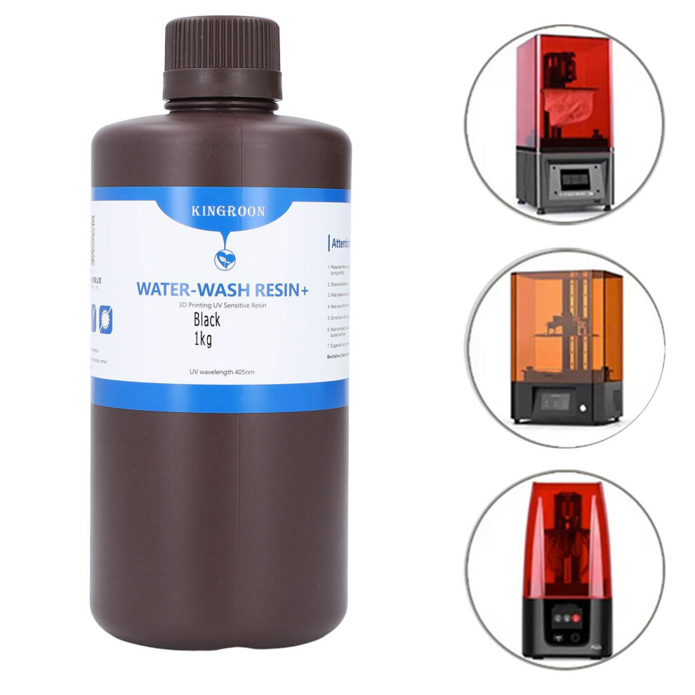 Castable Photopolymer Resin Black 1kg LCD