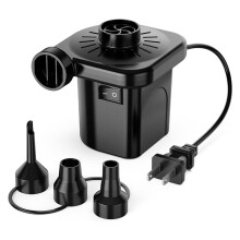 Electric Air Pump for Inflatables Air Pump with 3Nozzles,Inflator Deflator Pumps for Outdoor Camping,Air Mattress Bed US