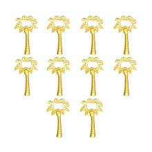 10pcs Coconut Tree Bottle Opener for Wedding Shower Guest Gifts Souvenirs for Wedding Favor Supplies Gold