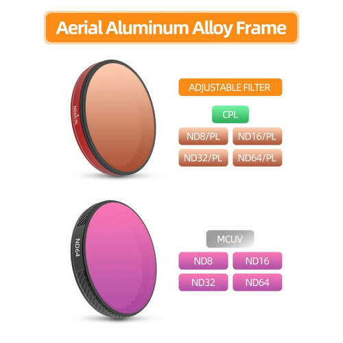Lens Filter for  OSMO Action 5 Pro/4/3 - CPL ND Kit Adjustable Filters Action Camera Accessories CPL ND Kit 1