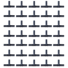 100PCS Drip Irrigation Connectors 16mm Barbed Connector Tee Couplings Irrigation Connectors for Drip Tubing WaterTubing