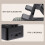 2-in-1 Cell Phone Stand with Wireless  Speaker, Foldable  Audio Bracket for Home Office 4