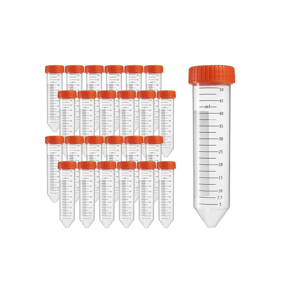 Conical Centrifuge Tubes 50Ml,50Pcs Sterile Premium Polypropylene,Leak-Proof Screw Caps 4711460344813