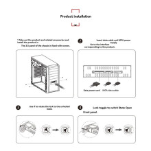 Caja para Disco Duro Portátil SSD de 2,5 Pulgadas Interno USB 3.0 de 6 TB de Alta Velocidad con Carcasa para Disco Duro de Componentes