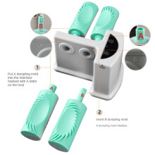 Molde Automático para Bolinhos, Máquina de Bolinhos Elétricos de Cabeça Dupla, Prensagem Doméstica, Bolinho de Ravioli, Fabricante de Pele para