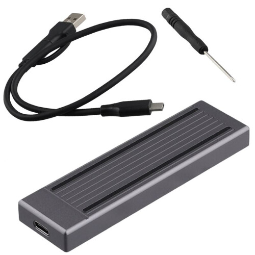 M.2 SSD HDD Enclosure NVMe HDD Enclosure RGB Cool Light Multi-Function Convenient HDD Enclosure