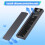 M.2 SSD HDD Enclosure NVMe HDD Enclosure RGB Cool Light Multi-Function Convenient HDD Enclosure 6