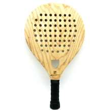 POWERTI Wooden Paddle Racket Beach Tennis Racket Tennis Racquets for Men Women Outdoor Fun Training Accessories