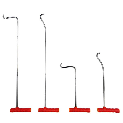 Hook Car Dent Repair Tool 8mm Special-Shaped  Phoenix-Tail Lever Hook Wrapped in Glue Handle