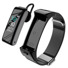 Pulseira Esportiva Inteligente com Fone de Ouvido , Tela Colorida, Monitoramento Esportivo, Chamadas Multifuncionais, 2 em 1, Relógio