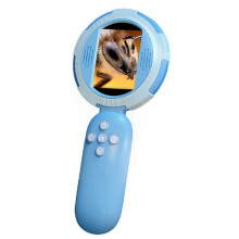 Digital Microscope with 2inch IPS Screen 100X Pocket Magnifying Glass with Light for Adults Coin Magnifier with 8 LEDs