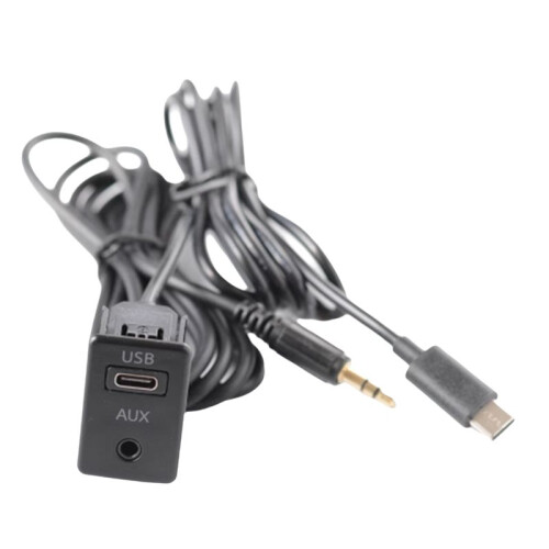 Car Android Navigation Machine AUX Panel TYPE-C+AUX Input USB-C+AUX Interface Panel Extension Cable Adapter Panel 1