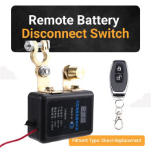 Interrupteur Déconnexion Batterie à Distance 12 V Interrupteur D'Arrêt Automatique L'Alimentation Interrupteur Coupure Batterie à Distance Voiture
