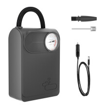 Pompa d'aria portatile per auto 80W, nera, 150x100x50mm, 550g