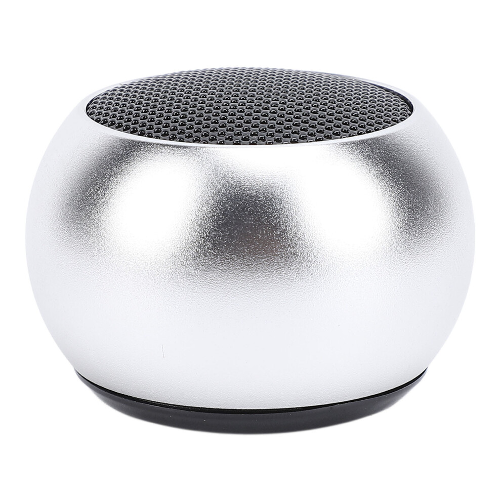 Portable Mini Bluetooth Speaker 300Mah, Loud Stereo Sound Silver 4191384540858