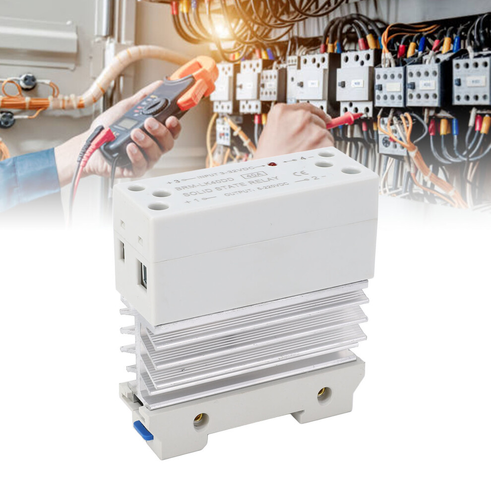 40A DC Solid State Relay DIN Rail Mount