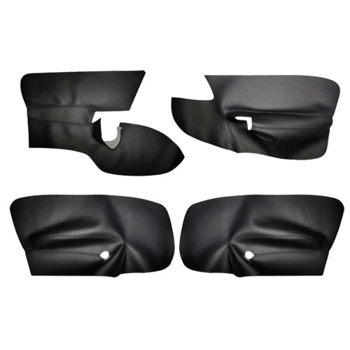 4Pcs/Set Black LHD 4 Doors Armrest Panel Leather Cover Inner Trim for   MK5 2005-2010 with Tools