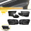 4Pcs/Set Black LHD 4 Doors Armrest Panel Leather Cover Inner Trim for   MK5 2005-2010 with Tools 5