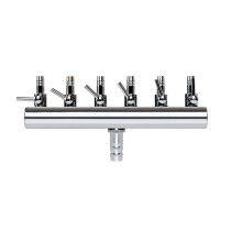 6 Way Air Splitter Valve Aquarium Fish Tank Air Pump Flow Splitter Distributor Pump Valve Tap Lever Control Valve