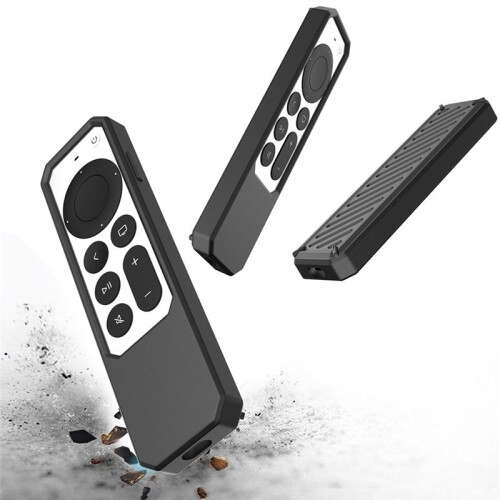 Silicone Remote Protective Case for -TV 4K Remote 2021 Anti-Slip Shockproof Soft Case Remote Control Case,Black 2