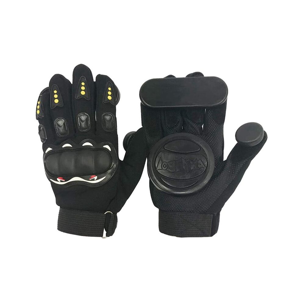 Losenka Skateboard Gloves Standard Longboard Drift Brake Turning Gloves Outdoor Sports Protection Skate Black 4712256585007