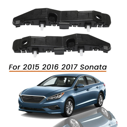 For 2015 2016 2017  Sonata Front Bumper Bracket Retainer Mount Support Pair LH RH 1