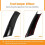 For  3 Series E90 E91 M-Tech 320I 330I 2005-2008 Front Bumper Lip Angle Diffuser Splitter Spoiler Protector Black 7