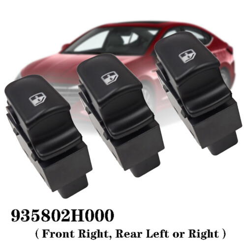 3Pcs Power Window  Front Right, Rear Left or Right, Window Buttons for   HD 2006-2009 935802H000 1