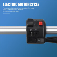 7/8 Zoll 22Mm ATV Motorrad Lenker Steuerschalter Rechts für Hupenknopf Blinker Nebelscheinwerfer Warnleuchte