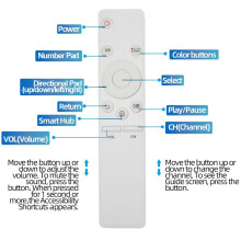 Telecomando TV con Pulsanti Grandi per BN59-01260A BN59-01259B / e / D BN59-01260A Telecomando TV TV