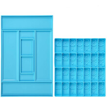 1 Set Domino Silicone Resin Molds Resin Casting Mold with Storage Box Silicone Epoxy Casting Molds for DIY