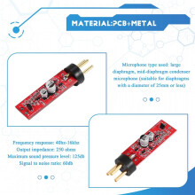 Diaphragm Baby Bottle Condenser Microphone Recording Microphone DIY Production Repair Modified Circuit Board with Plug